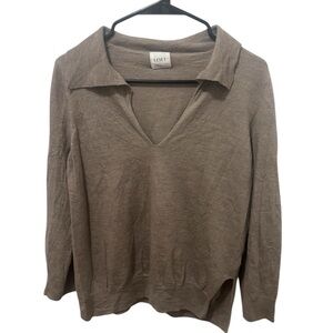 LESET James Merino Wool Polo Sweater Size Medium